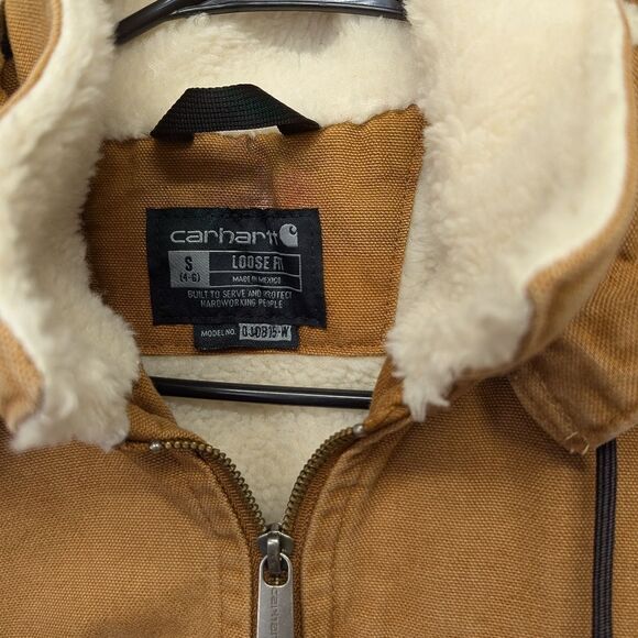 Carhartt Wildwood Jacket Small Beth Dutton Yellowstone 100815 Sherpa Lined Loose - Picture 5 of 12